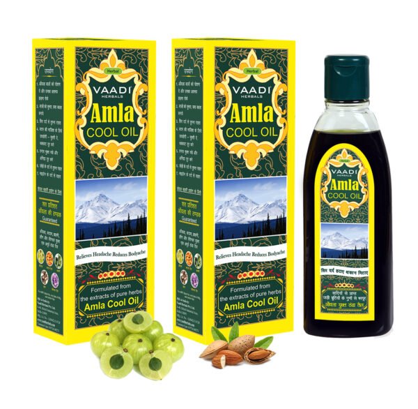 Pack of 2 Amla Cool Oil with Brahmi & Amla Extract (200 ml x 2)