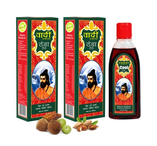 Pack of 2 Cool Oil with Triphla & Almond (200ml x 2)