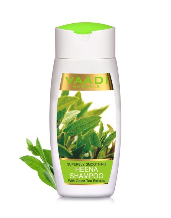 Superbly Smoothing HEENA SHAMPOO with Green Tea Extracts - 110ml