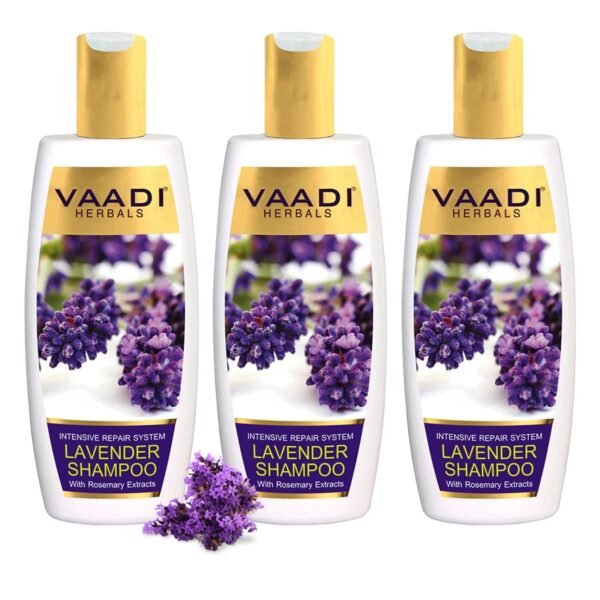 LAVENDER SHAMPOO with Rosemary Extract-Intensive Repair System (350ml x 3)