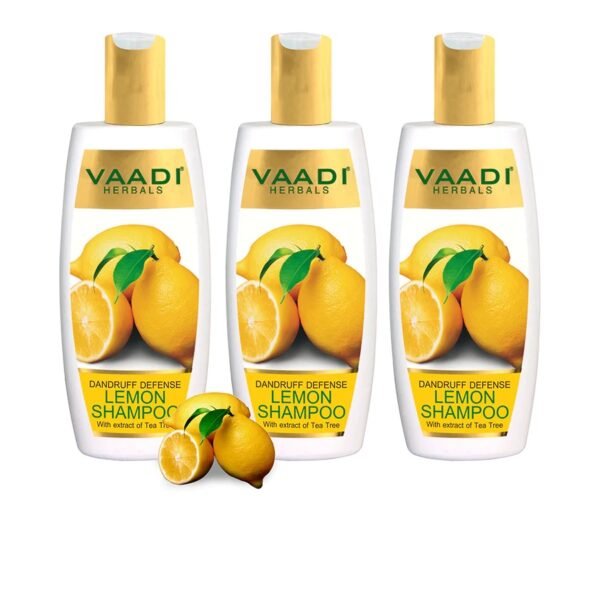 Dandruff Defense LEMON SHAMPOO with extract of Tea Tree (350ml x 3)