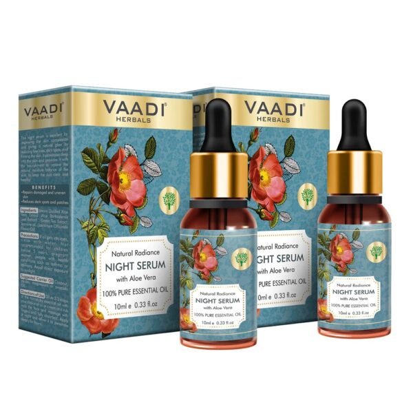 Natural Radiance Night Serum with Aloe Vera (10ml x 2)