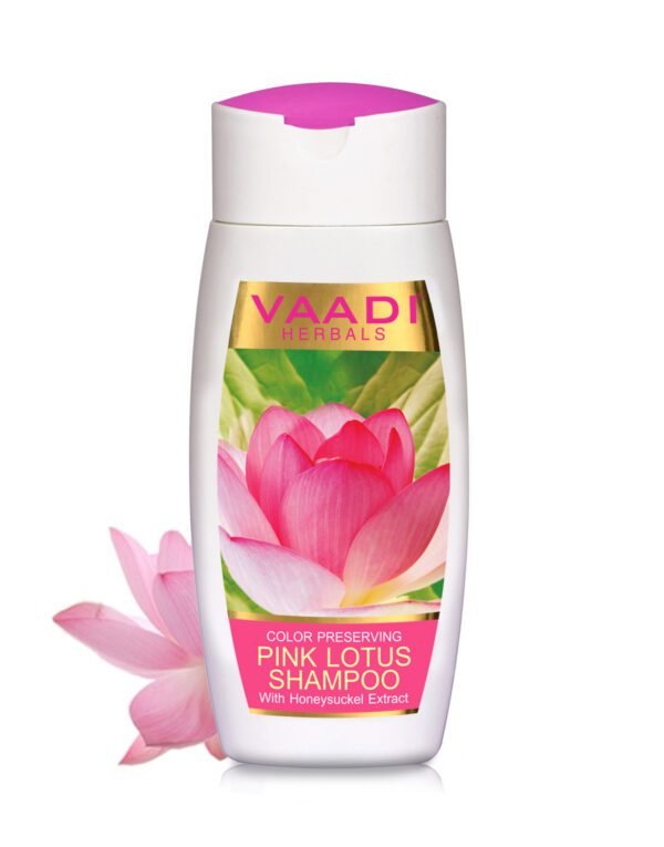 PINK LOTUS SHAMPOO with Honeysuckle Extract - Color Preserving - 110ml