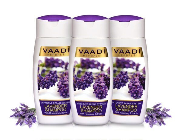 Lavender Shampoo With Rosemary Extract-Intensive Repair System (110 ml x 3)