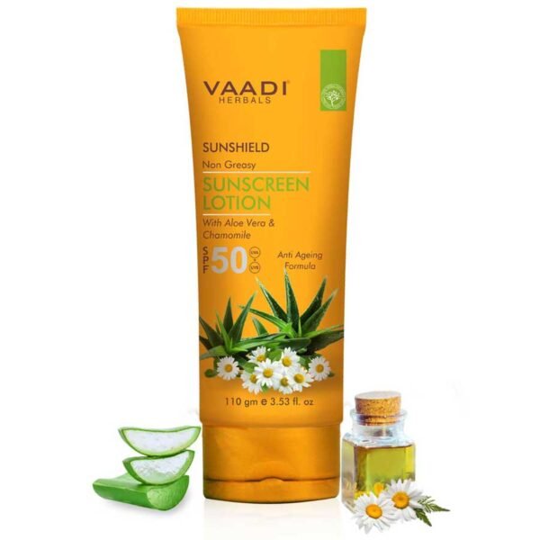 Sunscreen Lotion SPF 50 with Aloe Vera & Chamomile (110 gms)