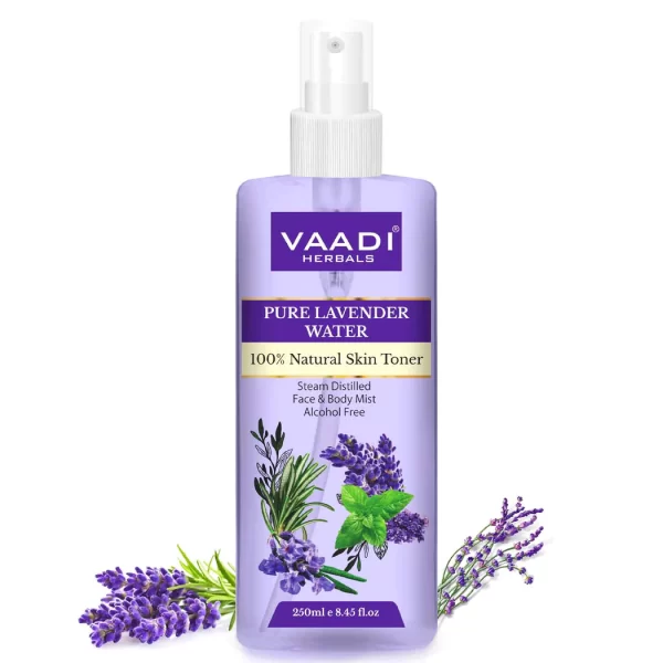 Lavender Water -100% Natural & Pure Skin Toner - Face Mist (250 ml)